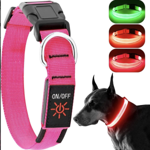 Light Up Collar, Led Dog Collar Adjustable