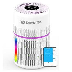 Air Purifiers for Home Bedroom, Covers 1500ft with smart wifi alexa hepa filter -new in box