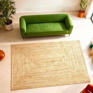 boho Aarea rug 4x6 entryway hallway indoor outdoor braided hand oven reversible rug 4x6