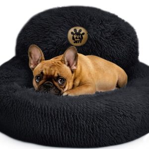 Calming Dog Bed for Small Dogs-23"- smoky gray -new in bag