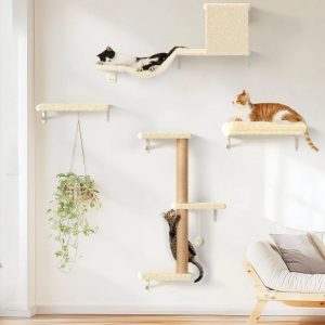 cat wall shelves se 4-1 beige-  new box