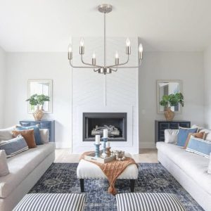 Chandeliers ceiling lights,6-Light Brushed Nickel Chandelier