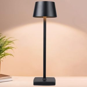 Cordless Rechargeable Table Lamp, 5200mAh black- new in box