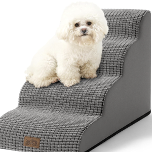 COZY KISS Dog Stairs 19.7" H, 4 Tiers, Grey- new