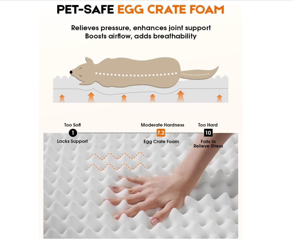 Large dog bed 36x27 50lbs dark gray - new in box - Image 2