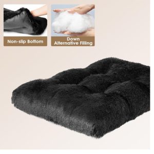 dog crate  large bed 35x24 black- new in bag