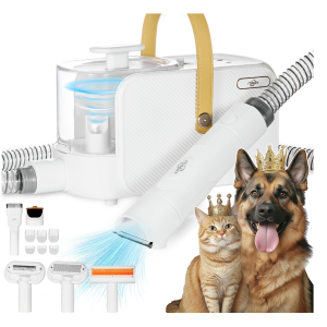 Dog Grooming Kit, Pet Grooming Kit & Vacuum Suction 1L- new in box