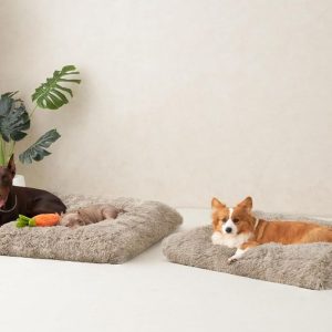 dog crate bed large dogs 35x23 brown- New