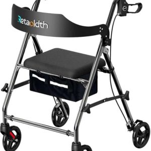 Foldable Rollator Walker Seat for Seniors All - new