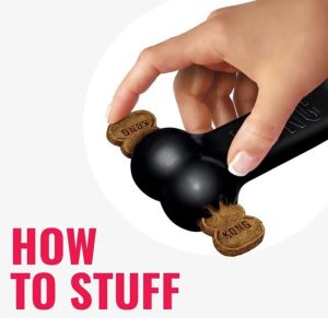 Goodie bone Kong extreme bone - Durable Rubber Dog Bone for Power Chewers for dogs