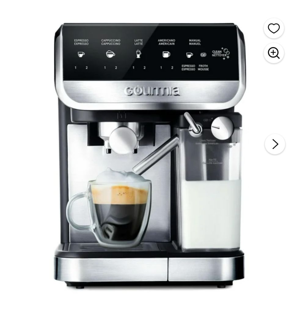Gourmia 8-in-1 One-Touch Espresso, Cappuccino, Latte & Americano Maker with Automatic Frothing - Image 2