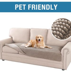 H.VERSAILTEX Plush Sofa Cover 3 Seater Chenill - new sealed