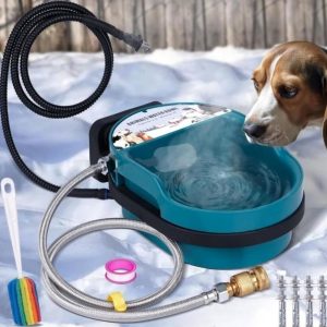 Heated Automatic Dog Water Bowl Outdoor