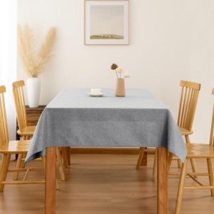 Hiasan Faux Linen Rectangle Tablecloth 30 X 60 Inch- new