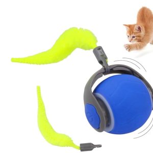 Interactive Ball Toy  with feather USB  (Blue) - new in box