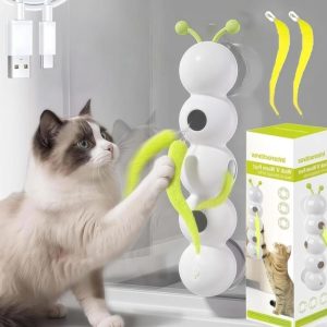 Interactive Cat Feather Toy, Automatic Fluffy Cat-new
