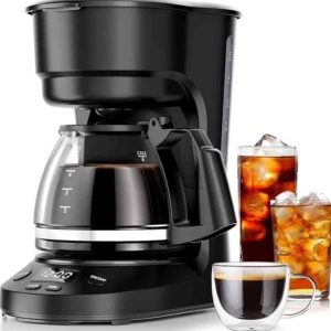 Kismile 5-Cup Drip Coffee Machine with LED Display- new in box