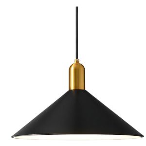 Modern Minimalist Pendant Light 35 cm  black and gold- new in box