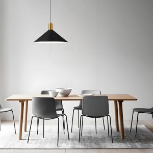 Modern Minimalist Pendant Light 35 cm  black and gold- new in box