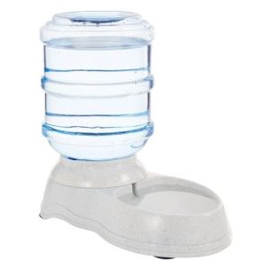 NEW- 2 Amazon Basics Gravity Pet Water Dispenser for Cat, Dog, 3.8L Capacity, Small, Gray