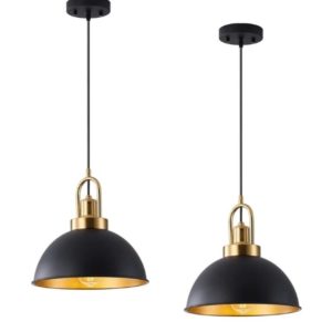 New Febeleven Pack of 2 Farmhouse Pendant Light,