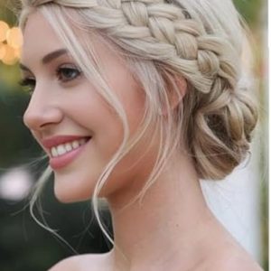 NEW-FELENDY Ponytail clip & DIGUAN Wide Messy Braided Headband Fishtail Braided