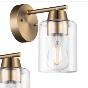 NEW-Matt Brass RAFTRONOS 1 Modern Wall Sconces,1-Light Gold Vanity Light Fixture