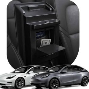 NEW- Spigen One-Tap Hidden Storage Box-Tesla Model Y (2020-2024) & Model 3 (2017-2023)