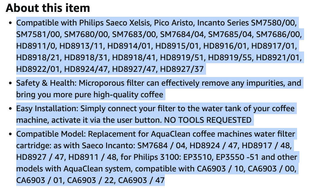 Espresso Coffee Water filter 4pack - Image 3