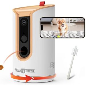 Pet Camera, 360°View Dog Camera Treat Dispenser