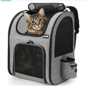 Pecute Dog Carrier Backpack XL 6-10kg Gray - new in bag