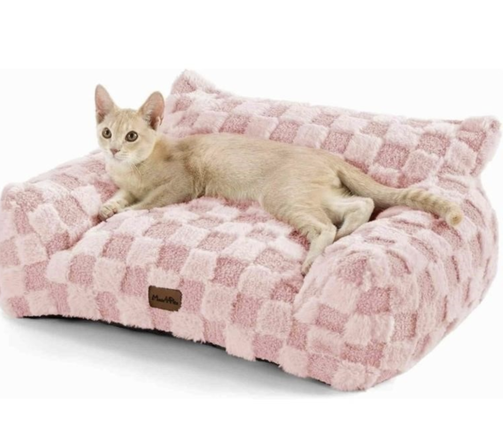 pet bed small 26×20×10 Inch Up to 25lbs-pink or grey - sealed