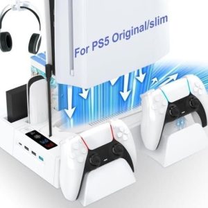 PS5 / PS5 Slim Cooling Station with Controller