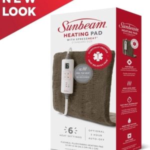 sunbeam heat pad- 6 setting 15x12"- new in box