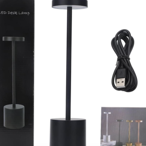 1- black table lamp cordless LED Table Lamp,5000mAh black - new in box