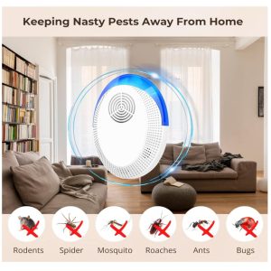 Ultrasonic Pest Repeller Mouse Repellent Plug-in  6 in box- new in box