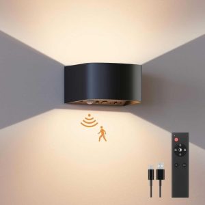 Up and Down Wall Sconces with Motion Sensor- new in box