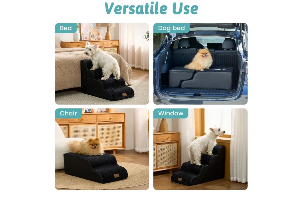 dog ramp for Small Dogs, 4 Tier Removable Wider Pet 16x29x20inch, - new in box - Image 4