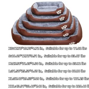 pet bed XxL 43x33" dark grey- new in bag