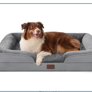 pet bed 28" dark grey medium pet 30lbs. - new in box