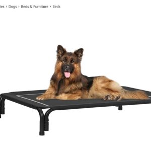 Elevated Outdoor Dog XLarge  black Bed - new in box