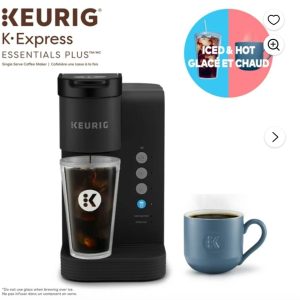 Keurig K-Iced Essentials Single Serve K-Cup Pod Coffee Maker black- new in box