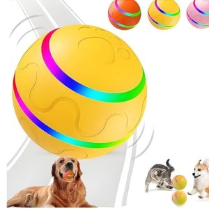 Vibrating Dog Ball yellow toy -new in box