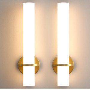 wall sconces gold set 2- new in box