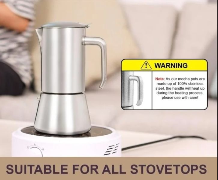 wedrink Stovetop Espresso Coffee Maker 6 Espresso- new in box