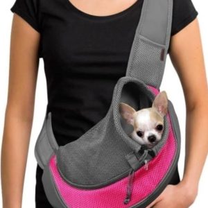 YUDODO Pet Sling Carrier M pink and grey- new in box