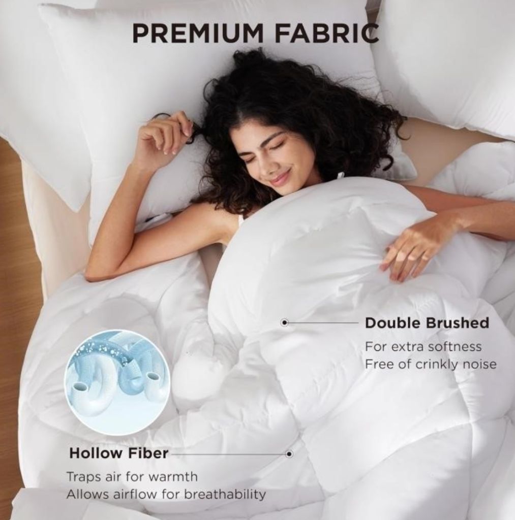 Bedsure Comforter Duvet Insert - Quilted Comforter - Image 2