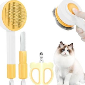 Cat Hair Brush for Deshedding, 3 in 1 Pet Hair - new