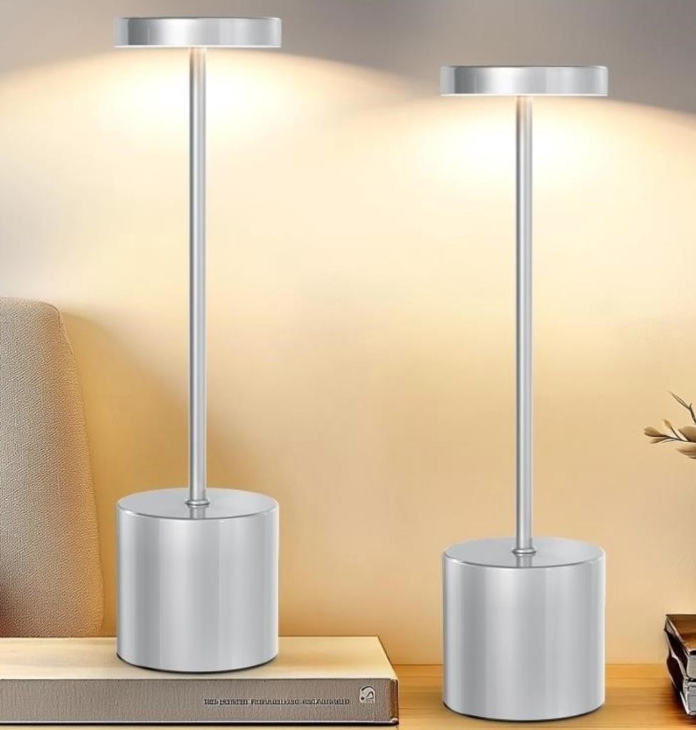 Cordless Table Lamp 2 Pack Rechargeable Table- new in box - Image 2