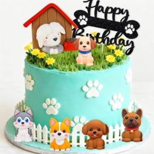 Dog Cake Topper Dog Puppy Birthday Party- new in box